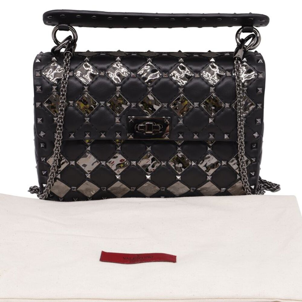 Valentino Medium Rockstud Spike.It With Metal Rhombus Detail Shoulder Bag in - Picture 8 of 12